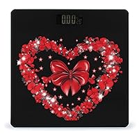 Red Heart Disease Weight Scale Digital Scale for Body Weight Bathroom Scales for Home Office