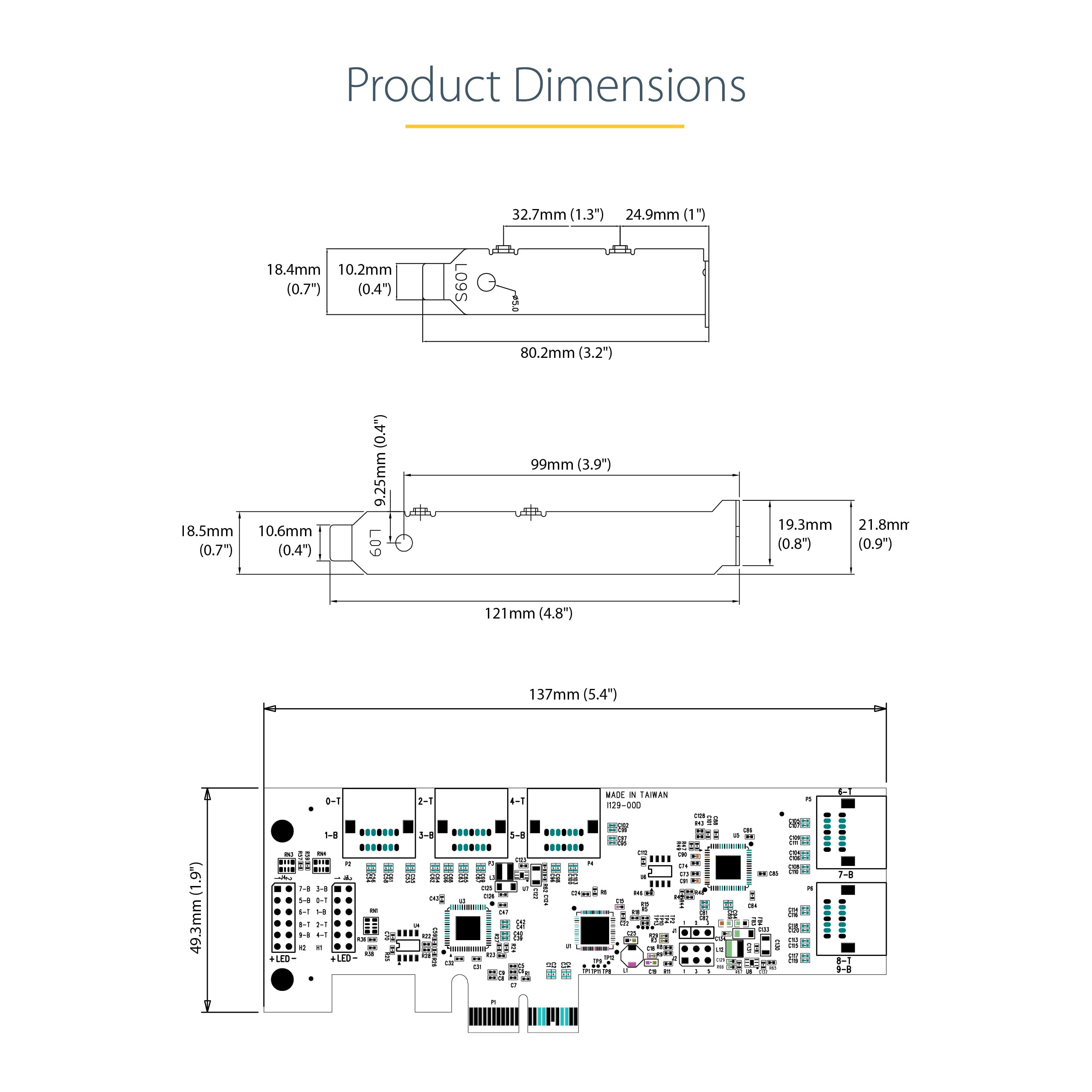 StarTech.com SATA PCIe Card - 10 Port PCIe SATA Expansion Card - 6Gbps - Low/Full Profile - Stacked SATA Connectors - ASM1062 Non-Raid - PCI Express to SATA Converter/Adapter (10P6G-PCIE-SATA-CARD)