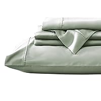 Valeron 100% Tencel Modal Sateen Woven-Luxuriously Soft, Breathable, Cooling Beech Tree Fiber-Sheet Set, Queen, Mint
