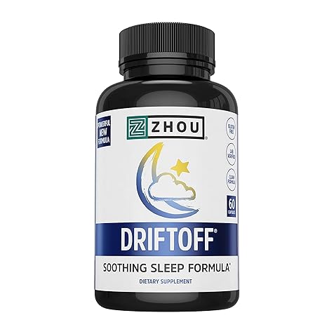 Drift Off Premium Sleep Aid with Valerian Root, Melatonin, GABA | Sleep Well, Wake Refreshed | 30 Servings, 60 Veggie Caps