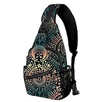 Star Sling Bag Travel Sling Backpack Women Casual Shoulder Daypack Lightweight for Sports Running Cycling Fitness