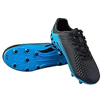 Vizari Santos Firm Ground Soccer Cleats - Durable & Water-Resistant Soccer Cleats for Kids - Lightweight & Adjustable Youth Soccer Cleats with Round Studs for Maximum Traction & Superior Ball Control