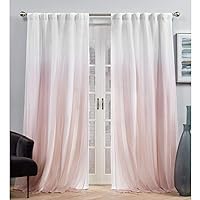Exclusive Home Crescendo Lined Room Darkening Blackout Hidden Tab Curtain Panel Pair, 52