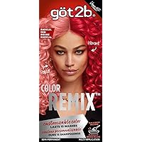 Color Remix, Customizable Semi-Permanent Hair Color, 092 Radical Red
