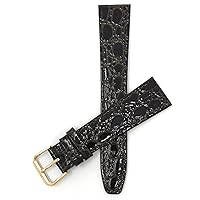 Bandini Leather Watch Band Strap - Slim - 6mm, 8mm, 10mm, 12mm, 14mm, 16mm, 18mm, 20mm - Buffalo, Alligator, Lizard, Crocodile, Bark Pattern (Also comes in Extra Long, XL)