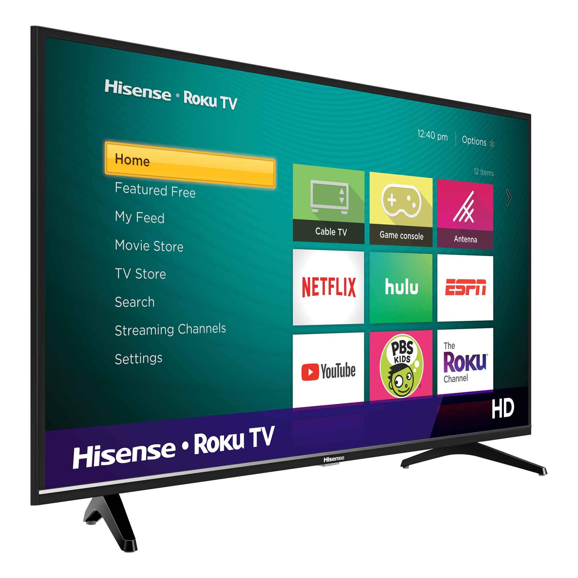 Hisense 32-Inch Class H4 Series LED Roku Smart TV with Alexa Compatibility (32H4F, 2020 Model)