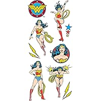 Paper House Productions 2-Inch Stickers, Wonder Woman, 6-Pack, 6 Piece