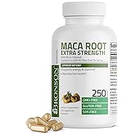 Bronson Maca Root Extra Lepidium Meyenii, Non-GMO, 250 Vegetarian Capsules