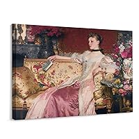 CNNLOAO Victorian Era Beautiful Elegant Lady Art Poster (10) Canvas Poster Wall Art Decor Print Picture Paintings for Living Room Bedroom Decoration Frame-style 16x12inch40x30cm