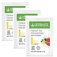 Herbalife TEAPACK Herbal Tea Concentrate: Lemon Flavor 30 Packets (1.7g), Boosts Metabolism, On The Go, Natural Flavor, No Artificial Sweeteners, Gluten-Free