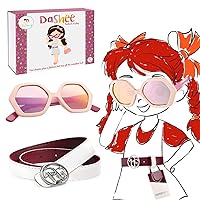 Dashee Pretend Play Cool Toys - Dress Up Like Mom with Fashion Shades, Reversible Belt and Holder, Toddler Sunglasses, Toddler Birthday Gift