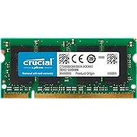 Crucial 2GB Single DDR2 667MHz (PC2-5300) CL5 SODIMM 200-Pin Notebook Memory Module CT25664AC667