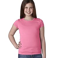 Next Level Girls Princess T-Shirt - HOT PINK - M - (Style # N3710 - Original Label)