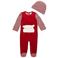 First Impressions Infant Boys Footed Striped Hat And Coverall Set 2 Piece Set