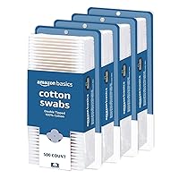 Cotton Swabs, 2000 Count (4 Packs of 500)