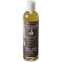 SOOTHING TOUCH Cedar Sage Bath & Body Oil, 8 FZ