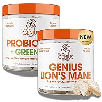 Genius Cognitive & Digestive Health Bundle: Lions Mane + Probiotics