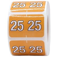 2025 Year Barkley Compatible Filing Medical Healthcare Labels 1 x 1.5 Inch 500 Total Stickers