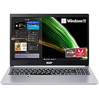 acer Aspire 5 Laptop 2022 15.6” FHD 1920 x 1080 Display AMD Ryzen 3 3350U, 4-core, AMD Radeon Graphics, 8GB DDR4, 256GB SSD, Backlit Keyboard, Fingerprint, Wi-Fi 6, Bluetooth 5.1, Windows 10 Home
