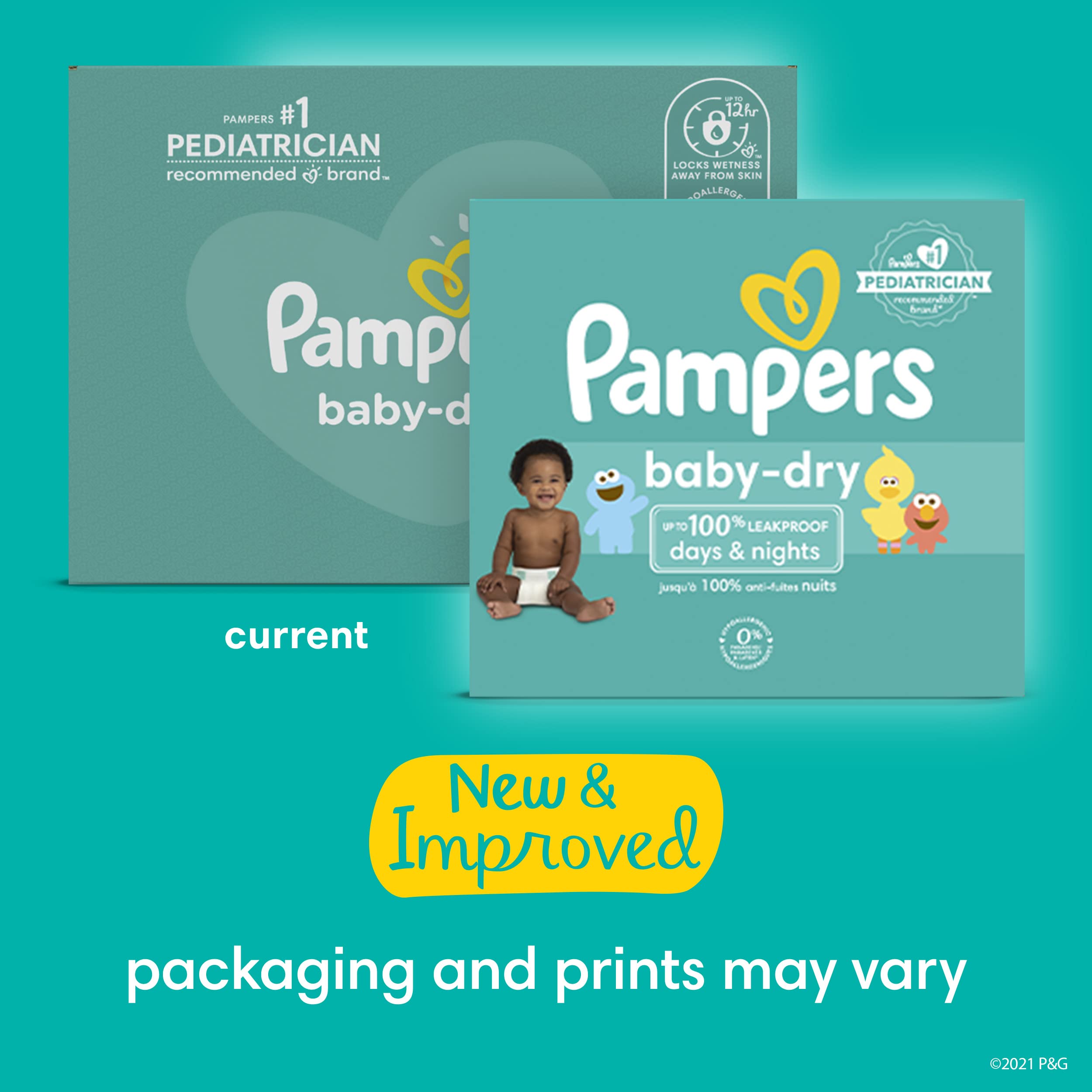 Pampers Baby Dry Diapers Size 1 120 Count