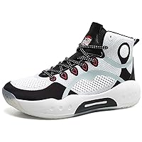Men's High Top Basketball Shoes Teenage Basketball Sneakers Women's Non-Slip Breathable Running Tennis Shoes Fashion Sneakers