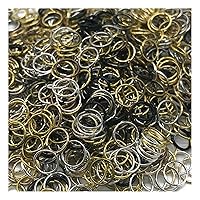 Metal Open Jump Rings 100pcs 10mm Jewellery Connector Rings for DIY Keychain, Earring, Bracelet, Jewellery Making
