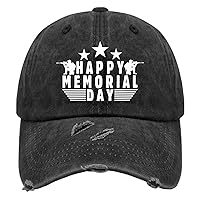 Happy Memorial Day Hat for Men Washed Distressed Baseball Caps Aesthetic Washed Workout Hats Breathable