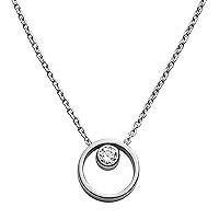 Skagen Women's Trendy Silver or Rose Gold Stainless Steel Chain or Pendant Necklace