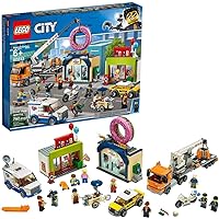 LEGO City Town - Inauguración de la Tienda de Dónuts Set de construcción con Tiendas de Juguete y Vehículos, Novedad 2019 (60233)
