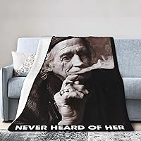 Keith Music Richards Throw Blanket Ultra-Soft Micro Flannel Blankets Warm Cozy Fleece Blanket for Couch Bed Sofa Travelling Camping 50