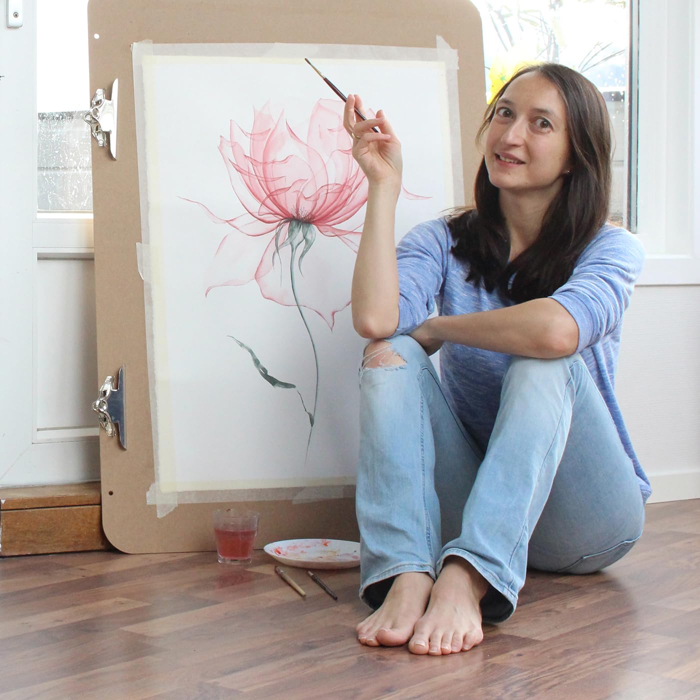 How to Paint Transparent Watercolour Flowers