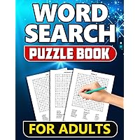Word Search Puzzle Book for Adults: 100 Puzzels with Solutions - Vol 1