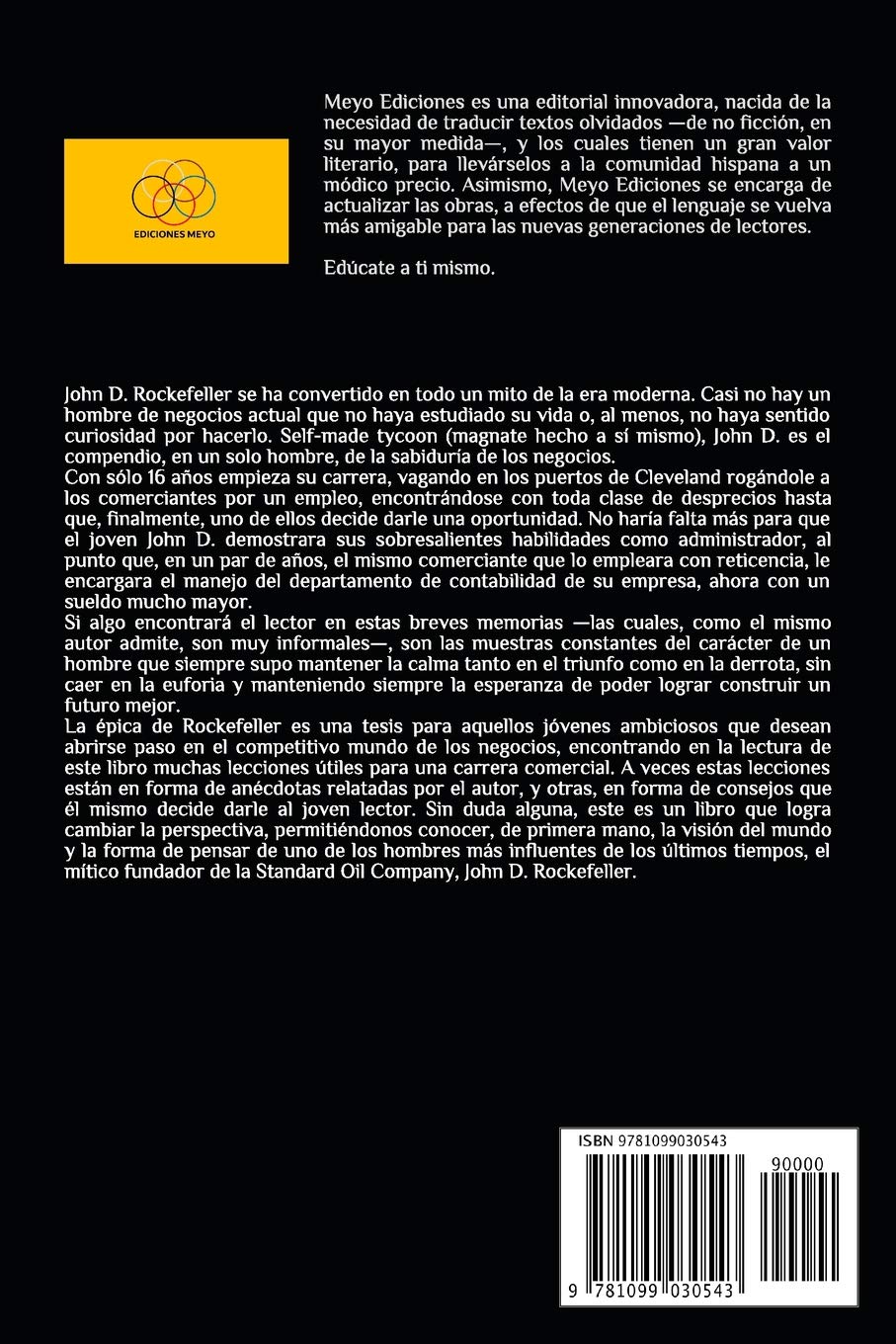 Autobiografía de un titán: John D. Rockefeller y los secretos de su imperio (Spanish Edition)