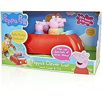 Peppa Pig's Clever Car Interactive Pre-School Toy With Lights And Sounds - Self Driving - Plays Peppa Music And Talks - Motorized Vehicle With Collision Avoidance Sensors– Red