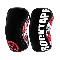 Rocktape Assassins Knee Compression Sleeves, Knee Brace for Weightlifting, Cross Training & Working Out - Reduce Strain & Swelling (2 Sleeves)