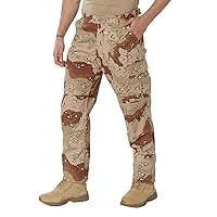Rothco Camo Tactical BDU Pants - Timeless Style for Ultimate Performance, 6-Color Desert Camo, M