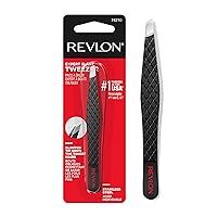 Revlon Expert Eyebrow Hair Removal Tweezer, Gifts for Men & Women, Stocking Stuffers, Tweezers for Men, Women & Kids, Stainless Steel