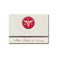 Millers College of Nursing Graduation Announcements, Platinum Style, Basic Package 20 with Miller's College of Nursing Seal Foil