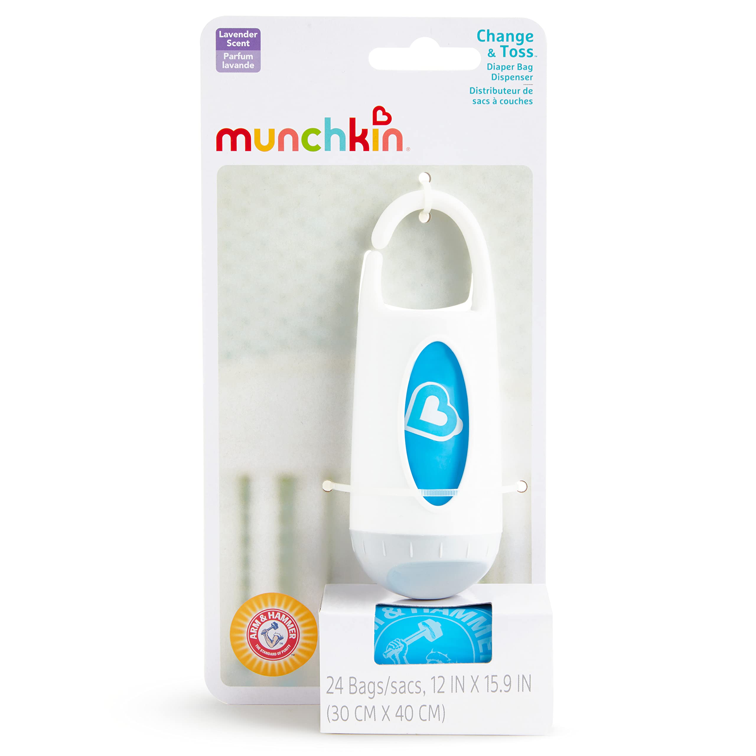 Munchkin® Arm and Hammer Diaper Bag Dispenser and 24 Diaper Disposal Bags