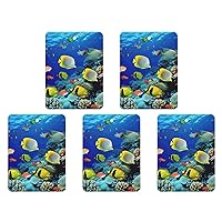 Car Air Fresheners 6 Pcs Hanging Air Freshener for Car Tropical Ocean Sea Fish Aromatherapy Tablets Hanging Fragrance Scented Card for Car Rearview Mirror Accessories Scented Fresheners for Bedroom Ba