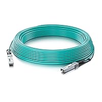 10G SFP+ AOC Cable - 10GbE SFP+ to SFP+ Active Optical Fiber Cable, OM3 MMF Direct-Attach Fiber Assemblies with SFP+ connectors for Arista AOC-S-S-10G-1M, 1-Meter