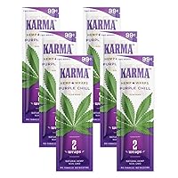 Karma Wraps- Purple – Non GMO – 2 Wraps Per Pack –6 Pack