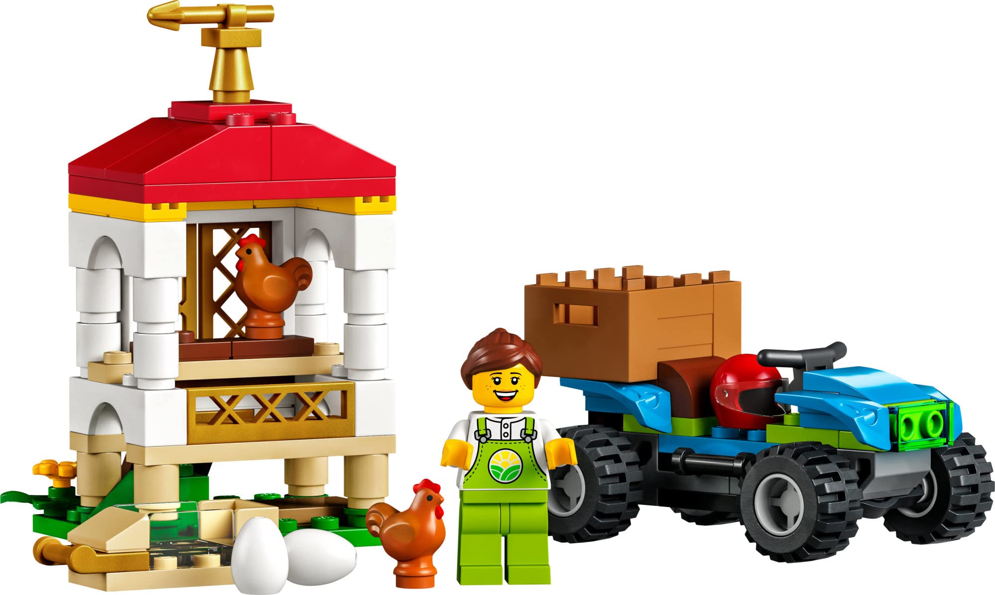 LEGO City Chicken Henhouse 60344 Building Farm Toy Set for Kids, Boys, and Girls Ages 5+ (101 Pieces)