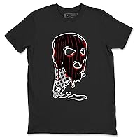 4s Bred Reimagined Design Printed Ice Cream Mask Sneaker Matching T-Shirt