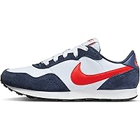 Nike MD Valiant Big Kids' Shoes (CN8558-409, Midnight Navy/White/Black/Picante Red) Size 6.5