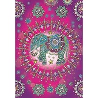 Crystal Art Diamond Painting Notebook - Elephant Fantasy Notebook Kit - Create a Sparkling Notebook Cover using Crystals - For ages 8 and up