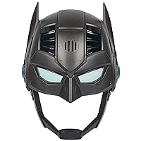 DC Comics, Armor-Up Batman Mask with Visor, 15+ Sounds & Phrases, Lights, Super Hero Costume, Kids Roleplay for Boys and Girls Ages 4+