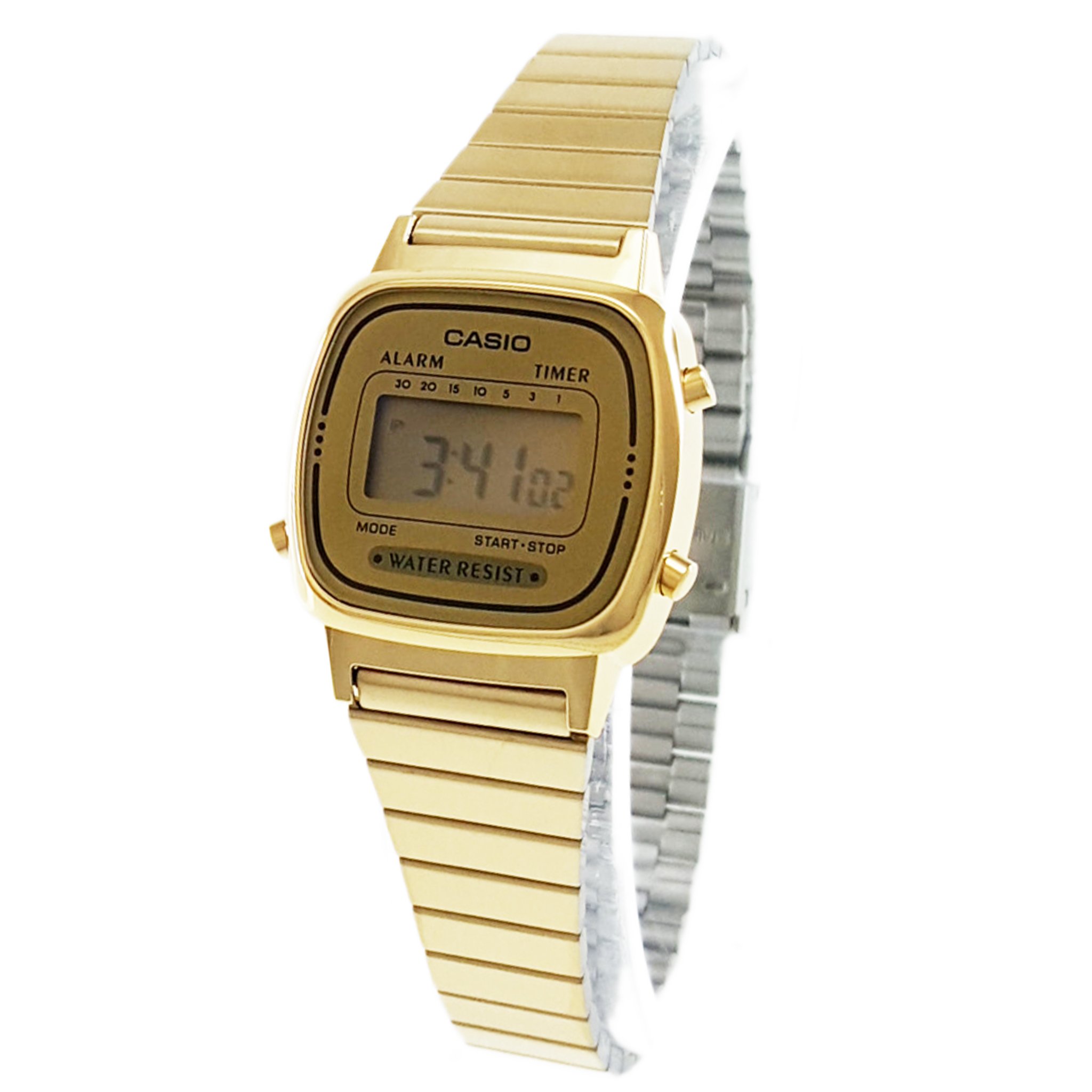 Casio Women's LA-670WG-9D Gold Steel Casual Digital Watch