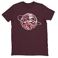 Valentine's Day Design Camo Basketball Planet Sneaker Matching T-Shirt