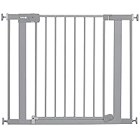 Safety 1st Easy Install Auto-Close Baby Gate with Pressure Mount Fastening, Grey